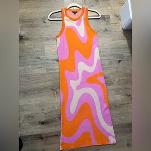 Wild fable color block midi dress